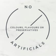 no artificial colours, flavours or preservatives