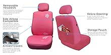 Pink Flower Seat Covers