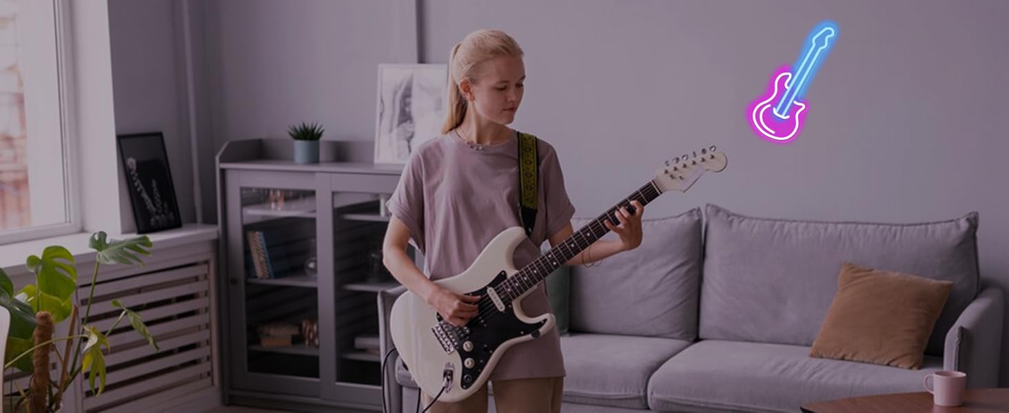 Guitar Neon Sign