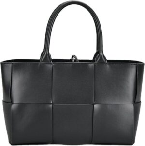 Women Leather Woven Shoulder Bag,La...