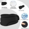 Aeroplane Neck Pillow, Travel Pillow, Neck Pillow for On the Go, Sleeping Aid, Neck Support, Skin-Friendly and Breathable, Neck Pillow for Relieving Neck Pain Office, Portable Sleeping Pillow - Image 3