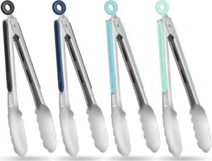 Tongs for Cooking, 9-Inch Stainless...