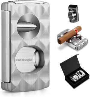 CLZOONG 4 in 1 Cigar Cutter Stainle...