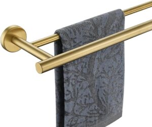 JQK Double Towel Bar, 24 Inch Brass...