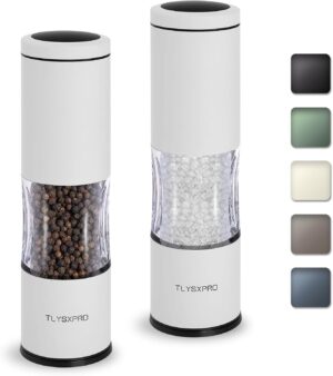Salt and Pepper Grinder Set with Ad...