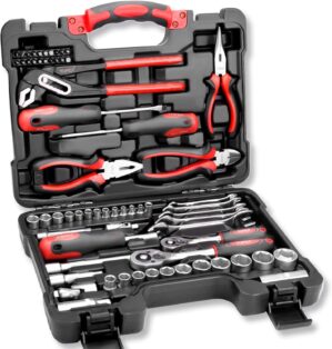 TOPEX 65-Piece Household Hand Tool ...