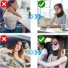 Aeroplane Neck Pillow, Travel Pillow, Neck Pillow for On the Go, Sleeping Aid, Neck Support, Skin-Friendly and Breathable, Neck Pillow for Relieving Neck Pain Office, Portable Sleeping Pillow - Image 7