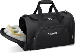 Sovaloo 40L Sports Duffle Bags, Bla...