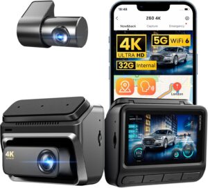 DDPAI 4K Dash Cam Front and Rear, 4...
