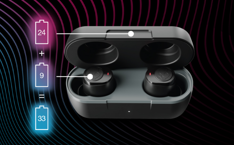 Skullcandy Jib True 2 Wireless Earbuds 33 Hour Battery Life