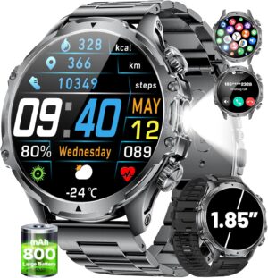 SUNKTA Military Smartwatch Men, 1.8...