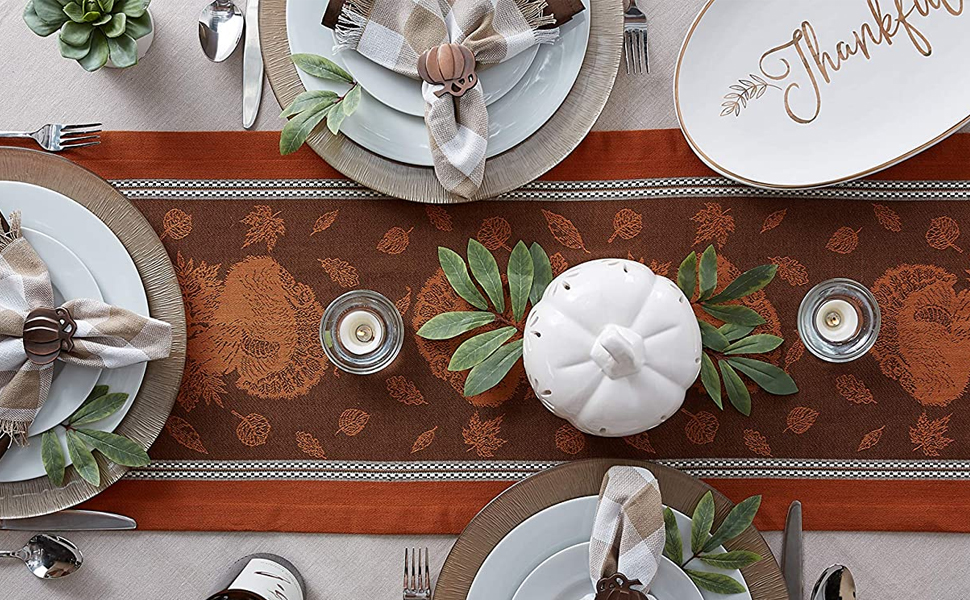 decor,fall,table,decoration,turkey,party,pumpkin,centerpiece,throw,runner,autumn,plates,mantle