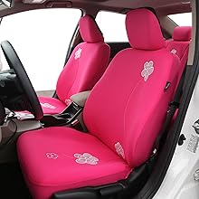 Pink Flower Seat Covers