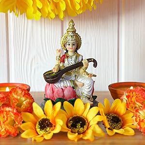 5.1”H Saraswati Statue 