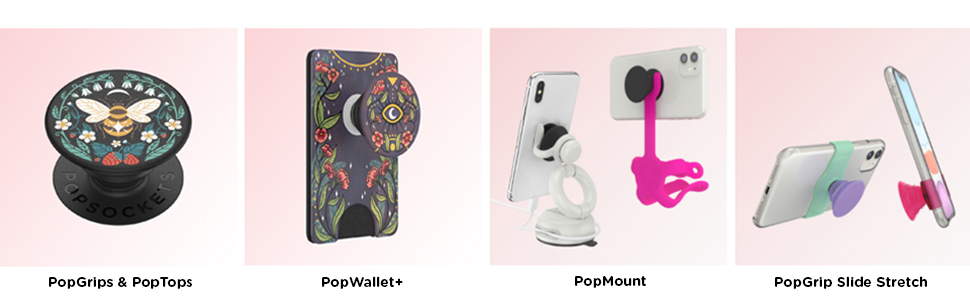 popsockets product family picture with different models