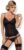 Obsessive Seductive lingerie set made of delicate corsage corset with suspender straps and g-string, in a great gift box