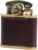 Colibri Oil Lighter, Leather Wrap, Brown, Made in Japan, Barrel Finish, Includes Logo Sticker, Brass