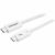 StarTech.com Thunderbolt 3 Cable – 1 ft /0.5m – White – 4K 60Hz – 40Gbps – Passive – Thunderbolt Cable – USB Type C Charger