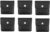 Rmeet Pocket Ashtray,Portable Ashtray 6 Pack Reusable Cigarette Ash Bags Fireproof Pouch Ashtray Odor Free Black 8.5 * 7.5CM PVC