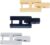 SUPERFINDINGS 3Colors 3Pcs Stainless Steel Watch Extension Clasp Square Quick Release Replacement Metal Strap Watch Necklace Bracelet Extender Fold Over Jewelry Clasps