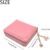 HXT-OAK Ladies Shiny PU Patent Leather Clover Pendant Small Purse 8 Card Slots and Zipper Coin Organizer, Pink, Compact
