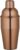 BarCraft Copper Cocktail Shaker with Strainer in Gift Box, Copper Coloured Stainless Steel, 500 ml