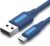 Watio Wave USB Cable – USB 2.0 Type A to Micro USB Cable 2m Dark Blue Ideal for Data Transfer and Fast Charging