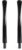 Pack of 2 Black Acrylic Pipe Mouthpiece for Tobacco Pipes – Pipe Mouthpiece Replacement with 115 mm Length, Fits 7.3 mm Spigots | Mouthpiece for Pipes as Pipe Accessories
