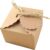 Pack of 50 Kraft Paper Gift Boxes, Vintage Kraft Gift Boxes, Kraft Paper Bags Gift Box, Gift Box with Gift Tags, for Wedding Party Gift Packaging Favour Gift Candy Brown