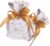 50 Pieces Wedding Candy Box, Candy Paper Box, Small Candy Box, Small Gift Paper Box, Small Treat Gift Box, Hexagon Vase Shaped Gift Box with Ribbon for Candy, Chocolate, Engagement, Birthday, Party