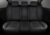 Car Rear Seat Cushions Luxury PU Leather Car Back Seat Covers Universal Protector for Car Seat Bottoms Works with 90% Vehicles (Sedan SUV Truck Mini Van) Anti-Slip(black back seat)