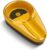 CIGARLOONG Cigar Accessories, Cigar Ashtray Single Classic Ceramic Ashtray Use Outdoor or Indoors (Color:Yellow)