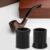 BORDSTRACT Pack of 100 Cigarette Pipe Disposable Tips, Pipe Mouthpiece Rubber Bits, Soft Mouth Cover, for Tobacco (Black Large)