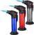 3 Pack of Torch Lighter, Jet Flame Lighter Refillable Butane Gas with with Base, Windproof with Flame Fixed Lock and Adjustable Flame Lighter for Kitchen,Outdoor,Gifts(Without Butane Gas)