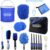 Outigu Professional Car Cleaning Kit, 17PCS Exterior and Interior Car Washing Products with Bag, Wheel Brush, Bucket, Air Vent Brush, Washing Gloves, Sponges, Window Scraper, Duster, Detail Brush (17)