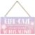 DUMING-IN Girl Cave Sign, 12″x6″ Cute and Funny Girl Cave Hanging Wooden Door Sign Wall Decor, Kids Room Signs for Door, No Boys Allowed Sign, Room Decor for Teen Girls (Purple)