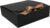Emartbuy Pack of 12 Square Shaped Presentation Gift Box, 6.5 x 6.5 x 1.97 in (16.5 cm x 16.5 cm x 5 cm), Easy Assembly, Black Box with Bow Ribbon