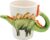 Dekohelden24 Ceramic Coffee Mug with Dinosaur Design Stegosaurus Dimensions Approx. Height 11 x Diameter 7 cm Capacity Approx. 300 ml