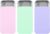 Aiyorse 3 Pcs Small Rectangular Metal Slide Top Tin Box Kit with Lid for Small Items Organization (3 Colors, Hibiscus Purple, Cherry Pink, Bean Blue, 2.36*1.33*0.43 inches)
