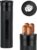 Portable Cigar Humidor, Cigar Case with Hygrometer, Travel Cigar Case, Cigar Case Tube for 3 to 4 Cigars, Humidor Cigar Stainless Steel, Lovers Cigar Lovers (Black)