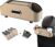 ALI2 Car Back Seat Organizer,Car Storage Box with 2 Hooks,Beige