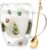 Christmas Coffee Mug Gifts for Women Men Cute Snowflakes Glass Espresso Cups with Handle Christmas Socks Funny Double Walled Coffee Mugs Christmas Decorations Gifts for Mom Friends Kids Grandma