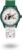 Cue & Cue Smile Solar Peanuts Collection Green Golf Women’s Watch, Green x Red, M, Green/red, M