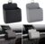 2 Pieces Car PU Leather Storage, Universal Car PU Organizer, Car Multifunction Organizer Bag, Car Accessories Interior Storage, for Keys, Coins, Bill Deposit, Black and Gray