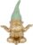Kare Design Deco Figurine Zwerg Meditation, Gold, Green, Gnome, Dwarf Statue, Gift Idea, Table Decoration, Home Decor for Living Room, Bedroom, Hallway 19x15x10cm (H/W/D)