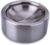 HANLONGYU Ashtray with Lid, Folding Lid, Stainless Steel Ashtray Sets for Weed Metal Windproof for Cigarettes Smokers Desktop Smoker Office Patio Home Decoration (Silver)