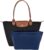 D.DUO Purse Organizer Insert, Bag Organizer for Le Pliage, Handbags Organizer Insert(Dark Blue, Large)
