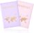 GIKPAX 2 Pcs Passport Holder, PU Leather Passport Cover Passport Holder Travel Wallet for Passport, Ticket Card, Boarding Passes, Credit Card, Business Cards, Pink, Purple