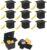 Ymxil Pack of 10 Graduation Hat Gift Box, Graduation Decoration Gift Box, Graduation Hat, Bachelor Hat, Promotion ABI 2024, Decorative Candy Chocolate Box, Graduation Decoration 2024, 6 x 6 x 6 cm