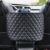 DOULEIN Car Seat Storage Bag, Elegant Black Leather, Car Organizer, Handbag Holder, Between Car Seats, Black